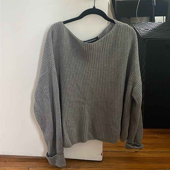 French Connection Gray Pullover Sweater - Picture 2 of 4